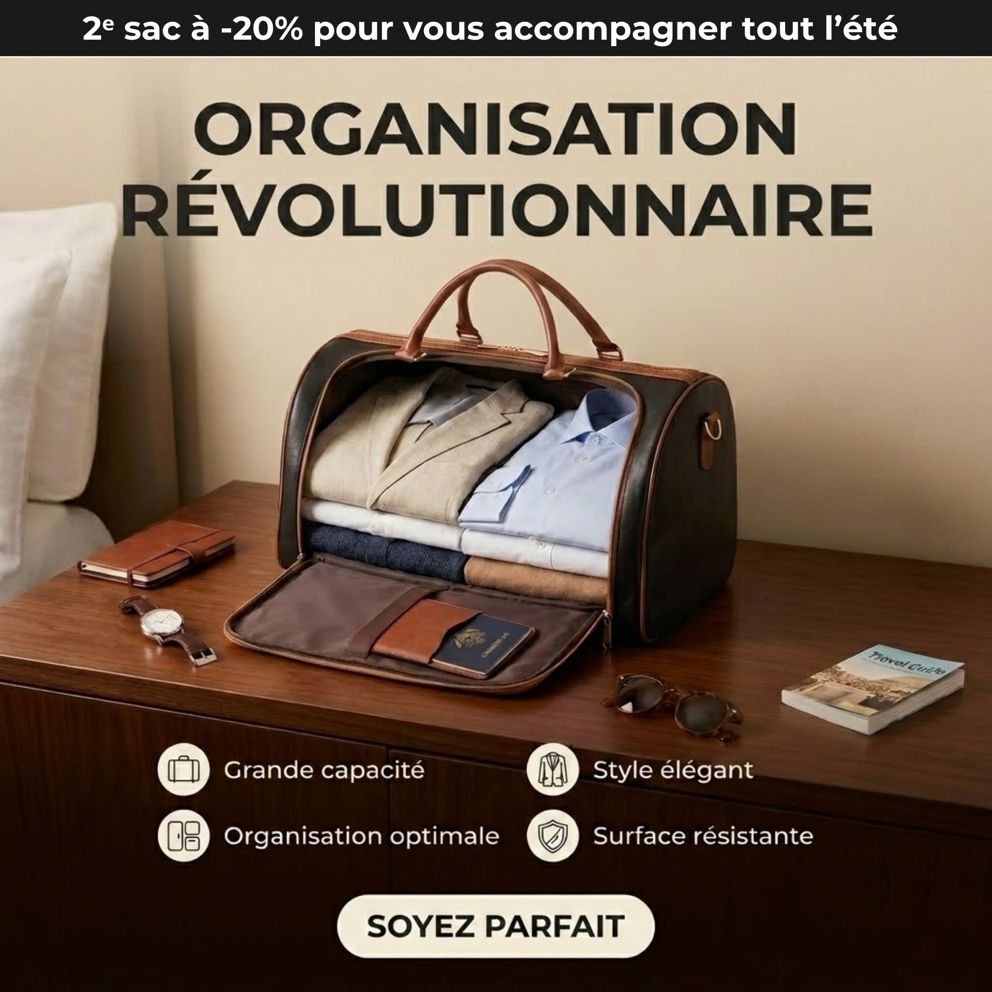 SACAPARTOUT Classique | Noir et Marron
